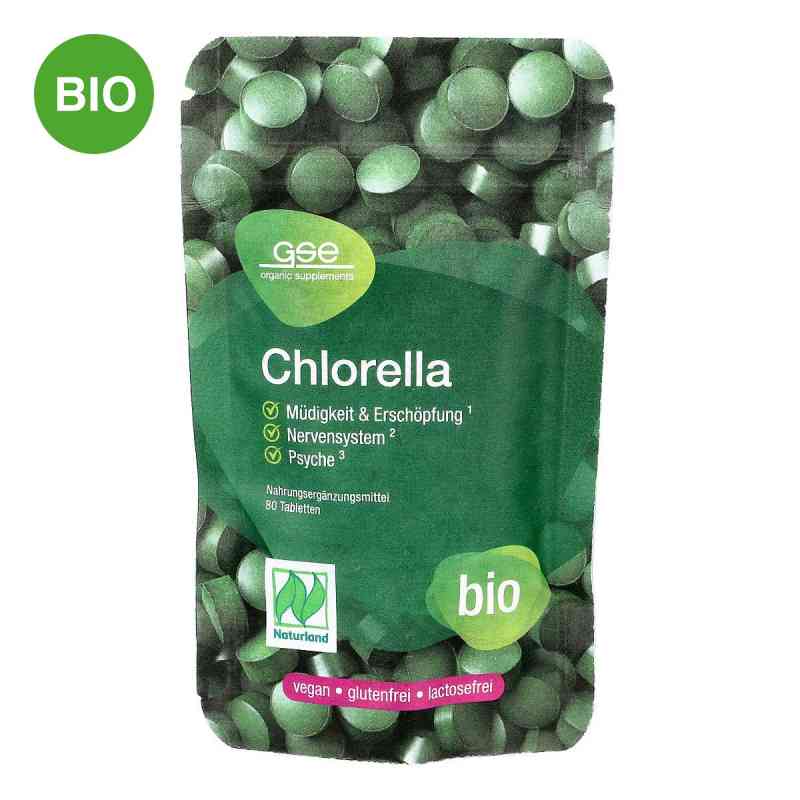 Chlorella 500 mg Bio Naturland Tabletten 80 stk von GSE Vertrieb Biologische Nahrungsergänzungs- & Hei PZN 05386004
