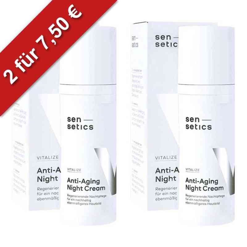 Sensetics Vitalize Anti-Aging Nachtcreme 2x50 ml von apo.com Group GmbH PZN 08101977