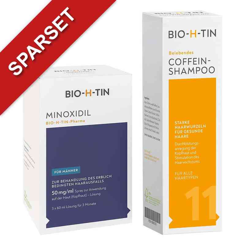 BIO-H-TIN Minoxidil 50mg/ml Männer + BIO-H-TIN Coffein-Shampoo 1 Pck von Dr. Pfleger Arzneimittel GmbH PZN 08104514