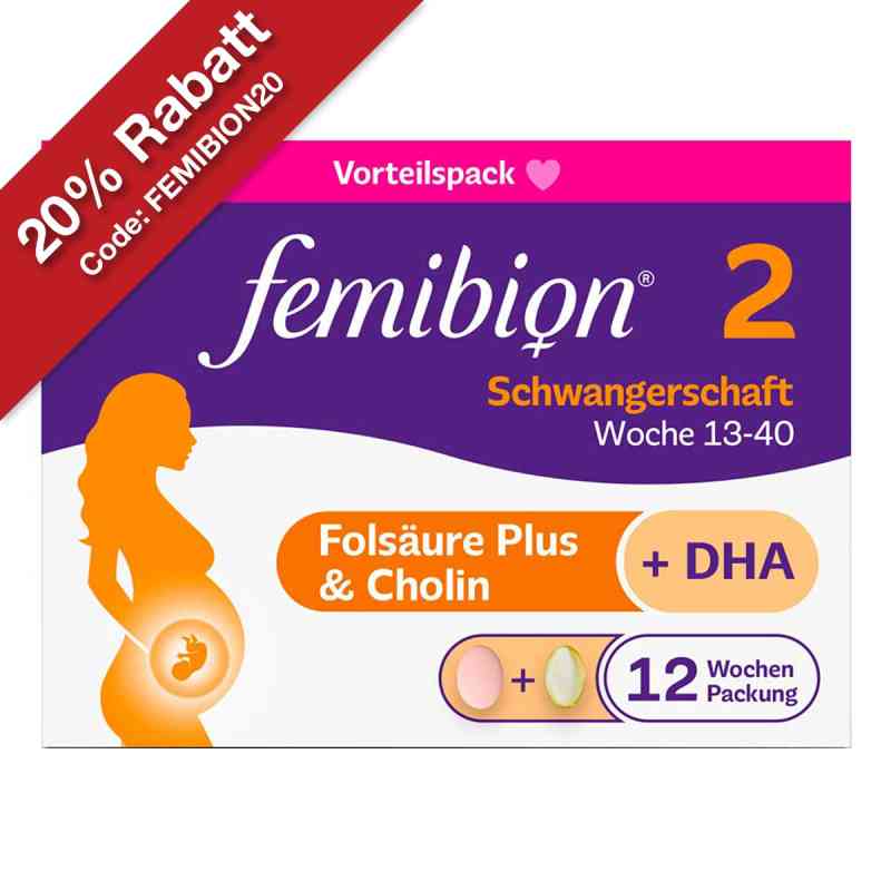 Femibion 2 Schwangerschaft Tabletten 2X84 stk von WICK Pharma - Zweigniederlassung der Procter & Gam PZN 15200029