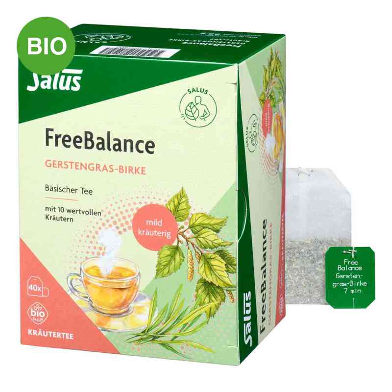 Salus FreeBalance Gerstengras-Birke Basischer Tee  40 stk von SALUS Pharma GmbH PZN 18893033