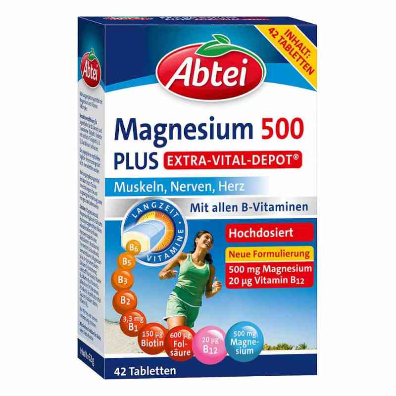 Abtei Magnesium 500 Plus Extra-Vital-Depot Tabletten 42 stk von Omega Pharma Deutschland GmbH PZN 13423357