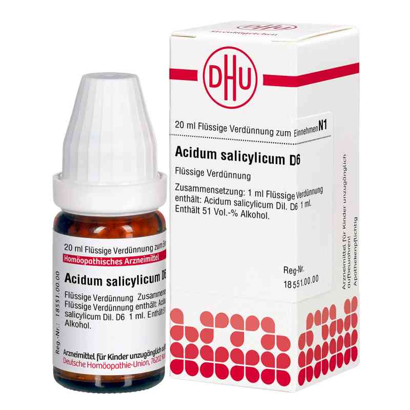 Acidum Salicylicum D6 Dilution 20 ml von DHU-Arzneimittel GmbH & Co. KG PZN 02108948