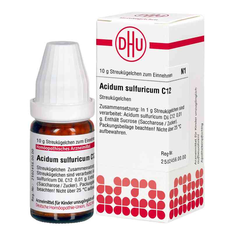 Acidum Sulfuricum C12 Globuli 10 g von DHU-Arzneimittel GmbH & Co. KG PZN 00544792