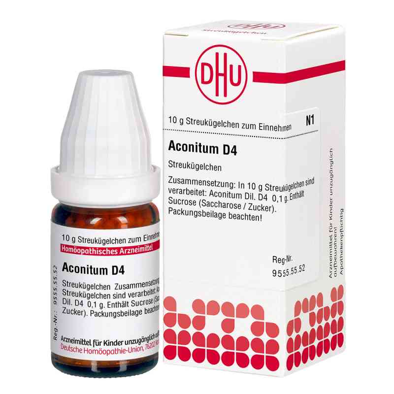 Aconitum D 4 Globuli 10 g von DHU-Arzneimittel GmbH & Co. KG PZN 01755054