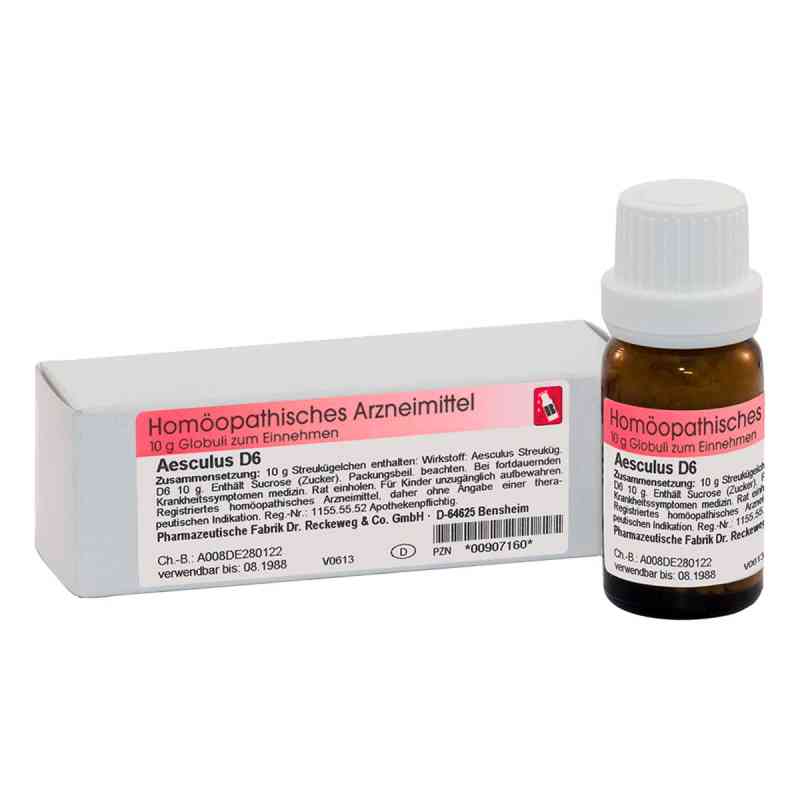 Aesculus D6 Globuli 10 g von Dr.RECKEWEG & Co. GmbH PZN 00907160