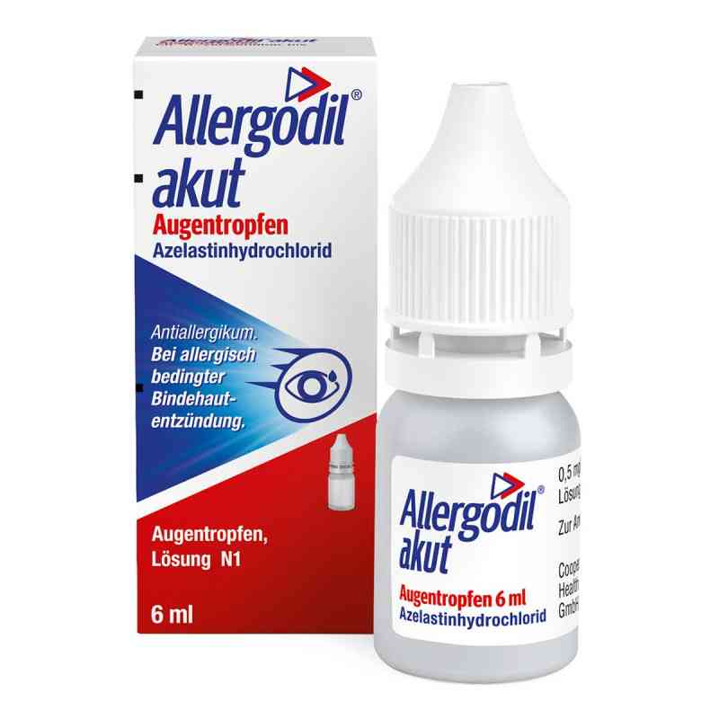 Allergodil akut Augentropfen: Bei Pollenallergie, Heuschnupfen 6 ml von Cooper Consumer Health Deutschland GmbH PZN 04095291