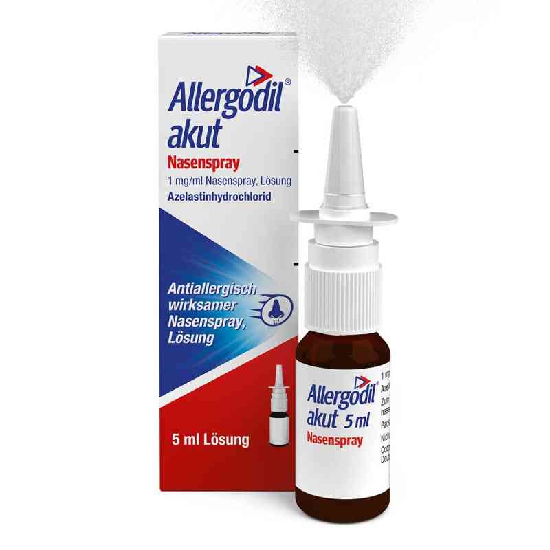Allergodil akut Nasenspray mit Azelastin gegen Heuschnupfen 5 ml von Cooper Consumer Health Deutschland GmbH PZN 02218855