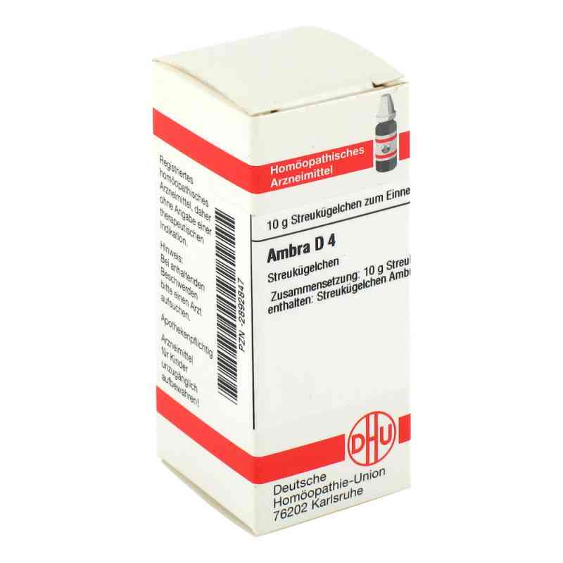 Ambra D 4 Globuli 10 g von DHU-Arzneimittel GmbH & Co. KG PZN 02892847