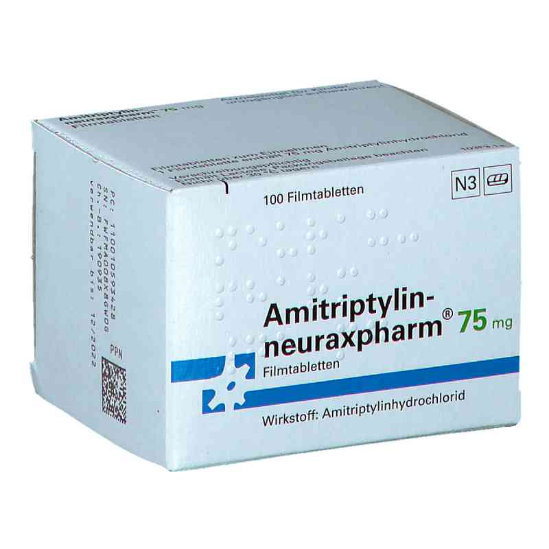 Amitriptylin-neuraxpharm 75mg 100 stk von neuraxpharm Arzneimittel GmbH PZN 00105934