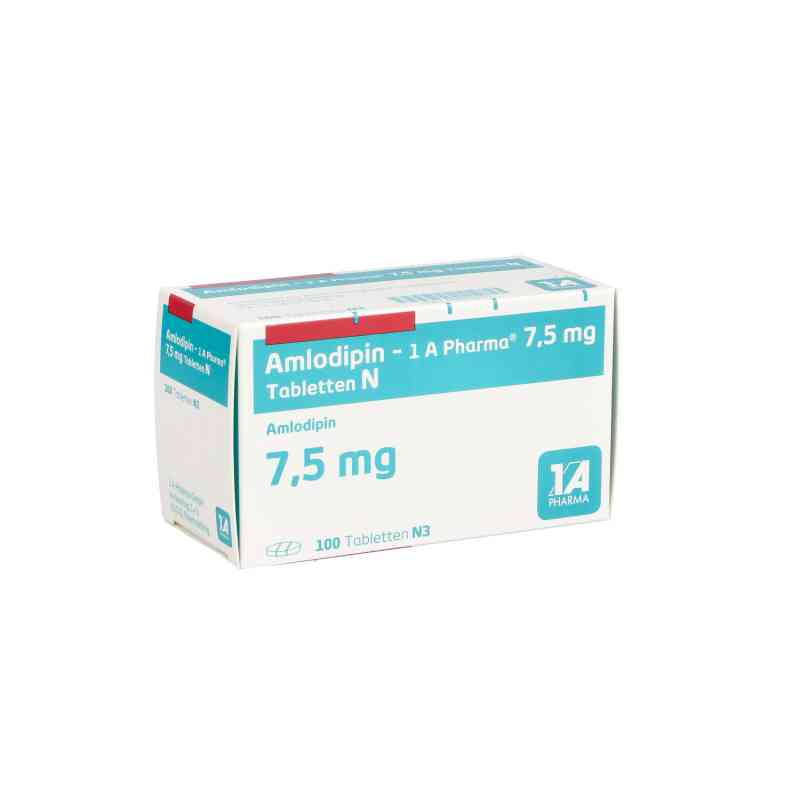 Amlodipin-1A Pharma 7,5mg N 100 stk von 1 A Pharma GmbH PZN 00889930