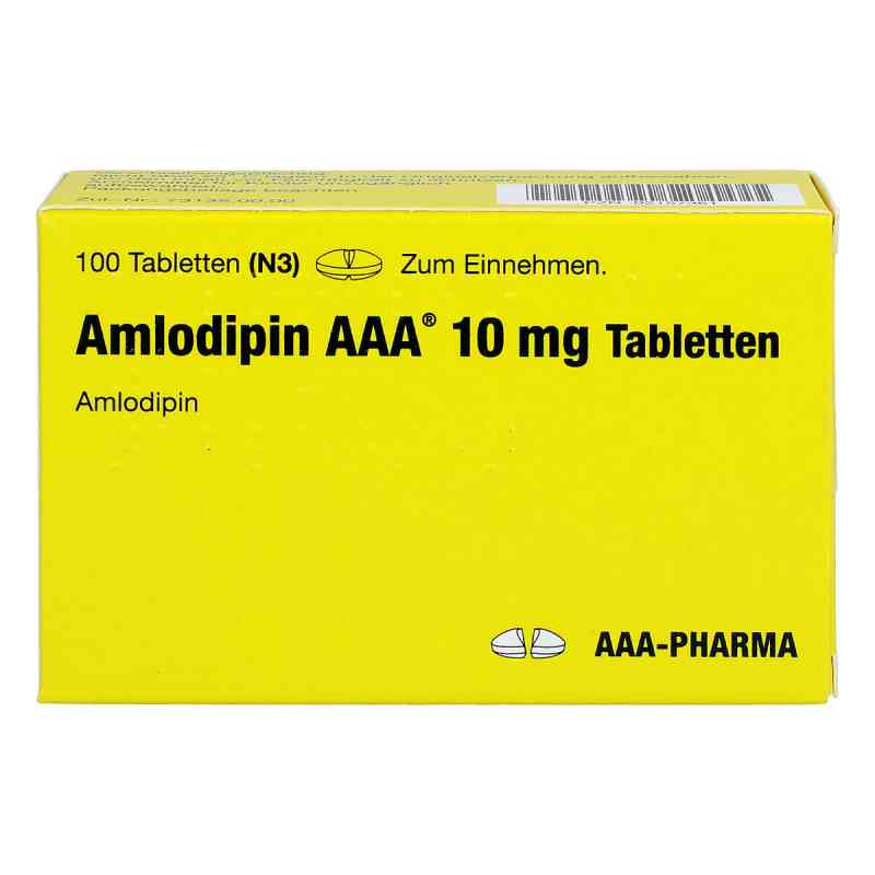 Amlodipin AAA 10mg 100 stk von AAA - Pharma GmbH PZN 02157361