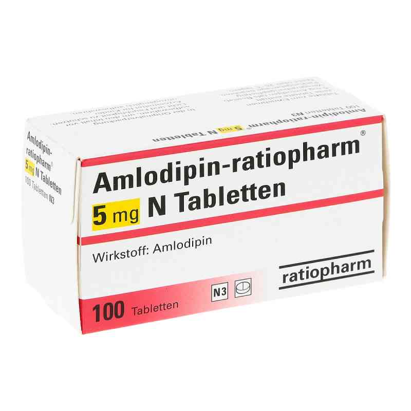 Amlodipin-ratiopharm 5mg N 100 stk von ratiopharm GmbH PZN 02634223