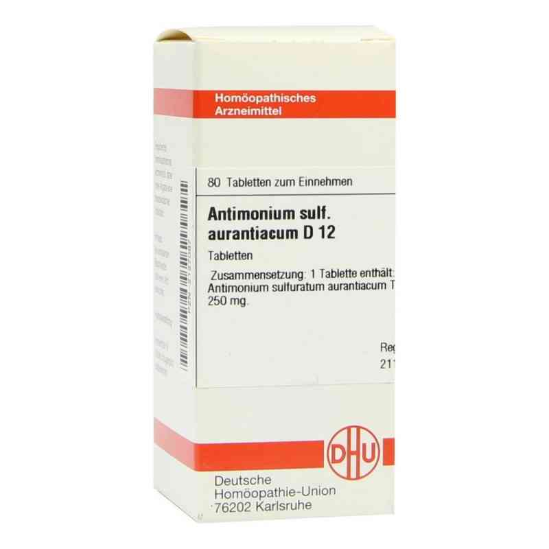 Antimonium Sulf. Aurant. D12 Tabletten 80 stk von DHU-Arzneimittel GmbH & Co. KG PZN 02127087