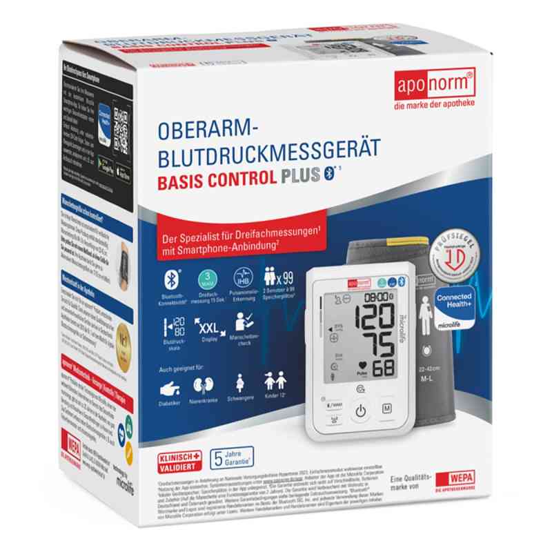 Aponorm Oberarm-Blutdruckmessgerät Basis Control PLUS BT 1 stk von WEPA Apothekenbedarf GmbH & Co KG PZN 15204725
