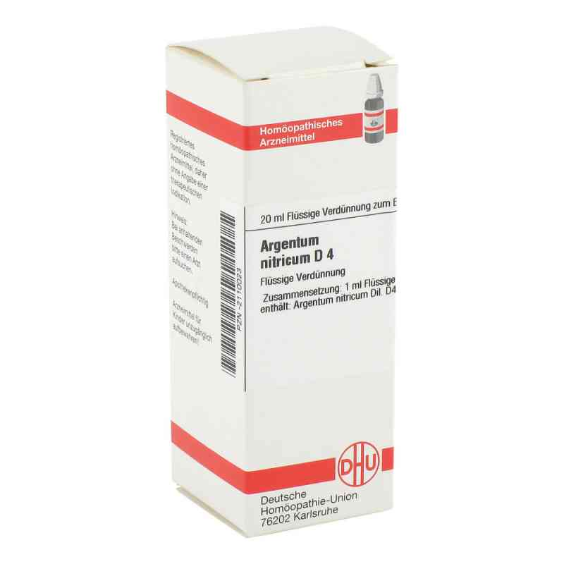 Argentum Nitricum D4 Dilution 20 ml von DHU-Arzneimittel GmbH & Co. KG PZN 02110023