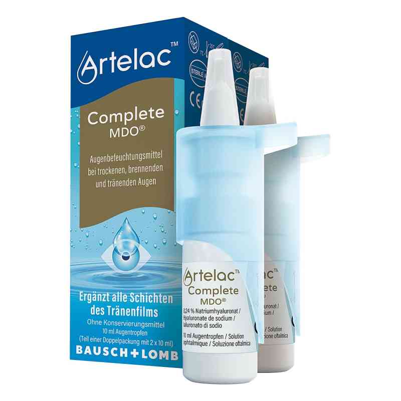 Artelac Complete MDO Augentropfen für trockene/ tränende Augen 2X10 ml von Dr. Gerhard Mann Chem.-pharm.Fabrik GmbH PZN 12436062