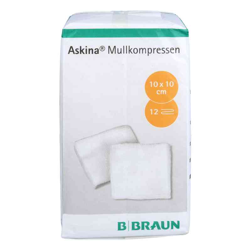 Askina Mullkompressen 10x10 cm unsteril 12fach 100 stk von 1001 Artikel Medical GmbH PZN 12735623