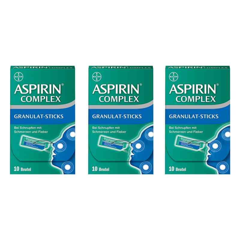 Aspirin Complex Granulat-Sticks 500mg/30 mg 3x10 stk von Bayer Vital GmbH PZN 08102357