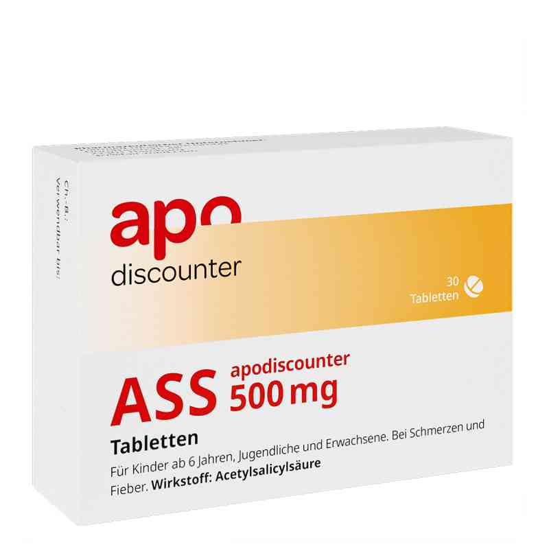 ASS 500 mg Tabletten bei Kopfschmerzen 30 stk von Fair-Med Healthcare GmbH PZN 18188263