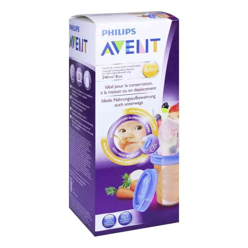 Avent Aufbewahrungsbecher für Babynahrung 5X240 ml von Philips GmbH PZN 10215026