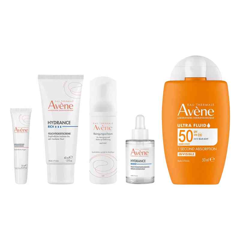 Avène Hydrance Set: Gesichtspflege & UV-Schutz 1 Set von PIERRE FABRE DERMO KOSMETIK GmbH PZN 08105338