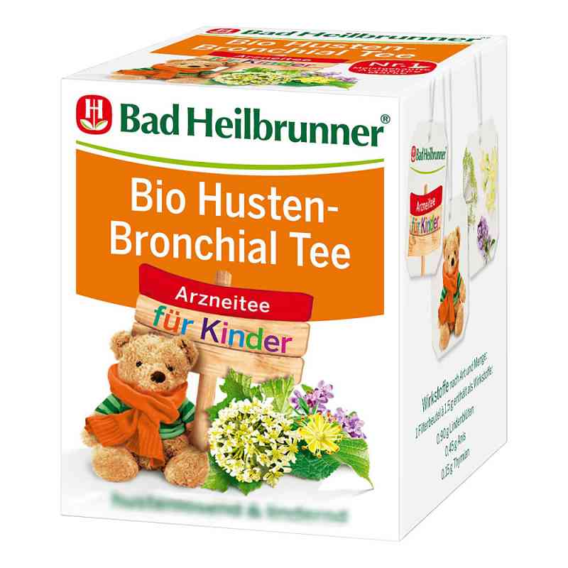 Bad Heilbrunner Bio Husten-bronchial Tee für Kinder 8X1.5 g von Bad Heilbrunner Naturheilm.GmbH&Co.KG PZN 13416274