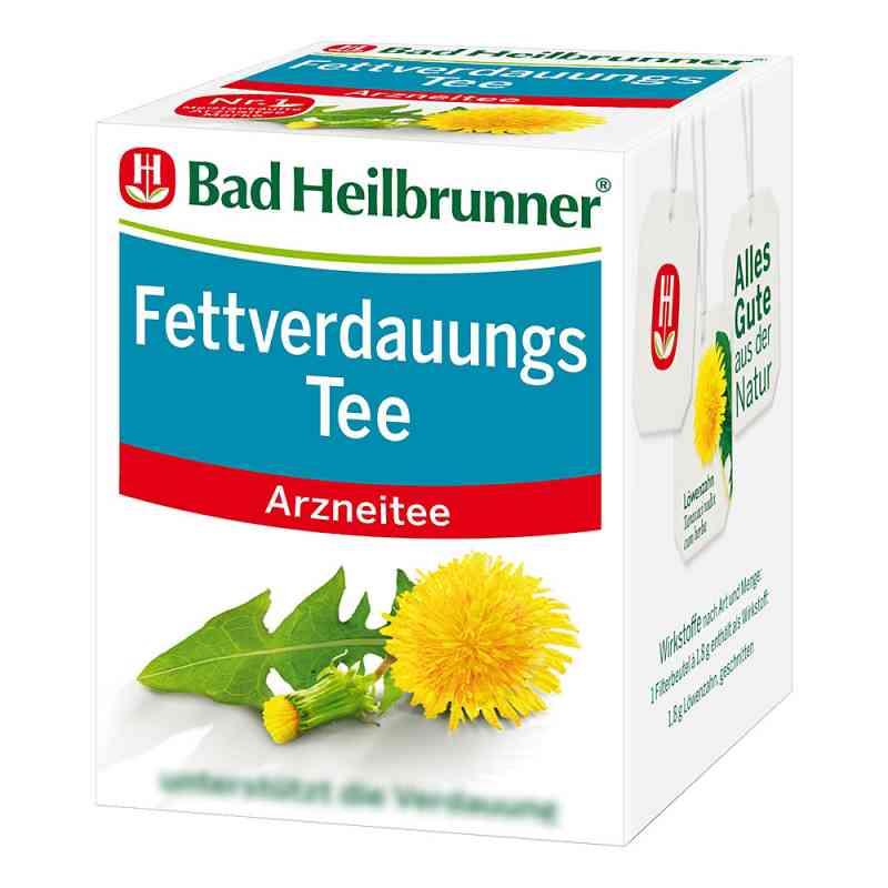 Bad Heilbrunner Tee Fettverdauung Filterbeutel 8X1.8 g von Bad Heilbrunner Naturheilm.GmbH&Co.KG PZN 00052882