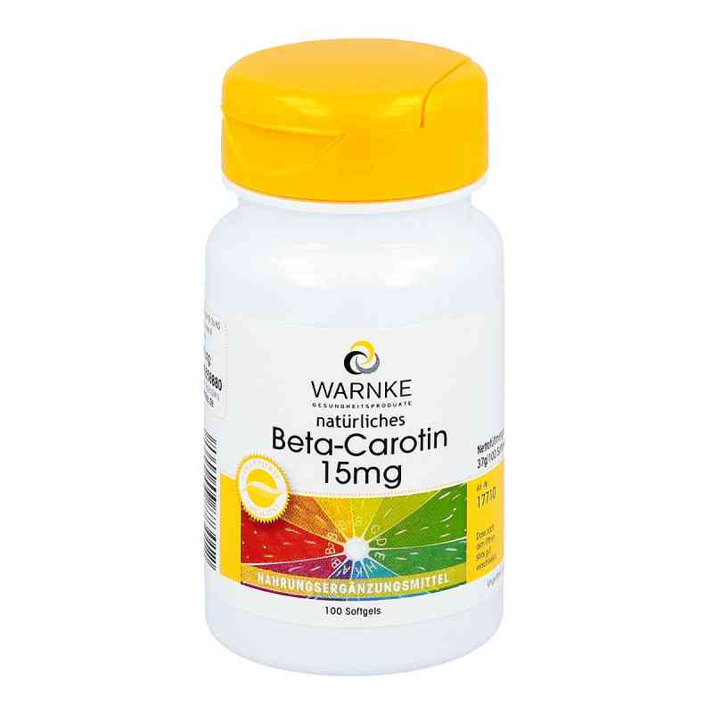 Beta Carotin Kapseln 15 mg natürlich 100 stk von Warnke Vitalstoffe GmbH PZN 07115611
