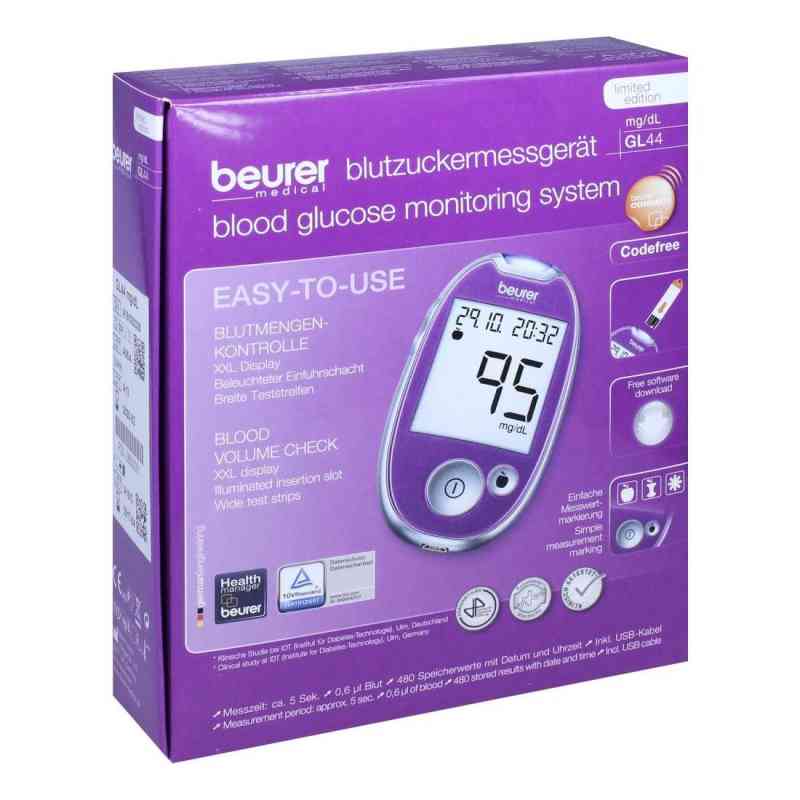 Beurer Blutzuckermessgerät Gl 44 mg/dl lila 1 stk von BEURER GmbH PZN 08600001