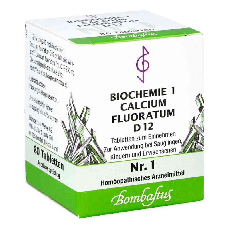 Biochemie 1 Calcium fluoratum D12 Tabletten 80 stk von Bombastus-Werke AG PZN 04324917