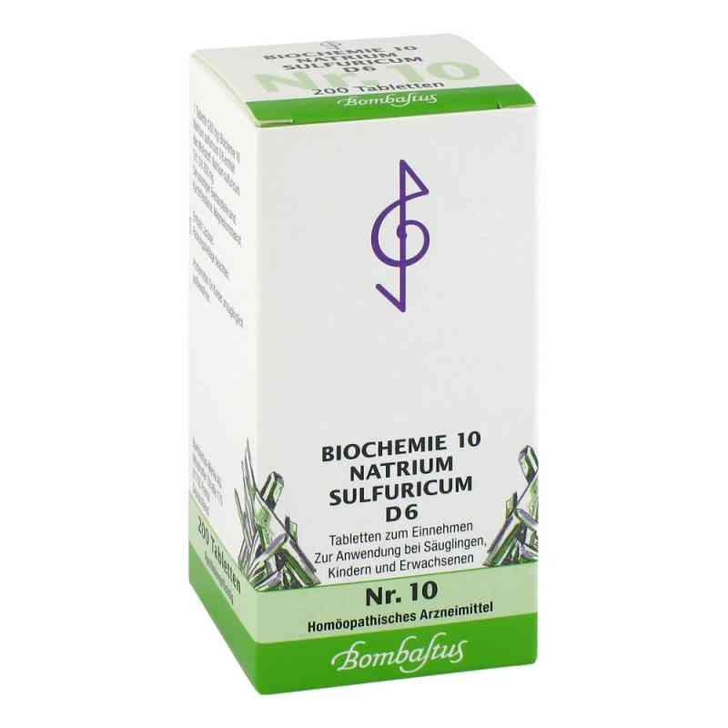 Biochemie 10 Natrium sulfuricum D6 Tabletten Bombastus 200 stk von Bombastus-Werke AG PZN 01073840