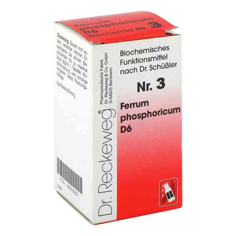 Biochemie 3 Ferrum phosphoricum D6 Tabletten 200 stk von Dr.RECKEWEG & Co. GmbH PZN 03886582