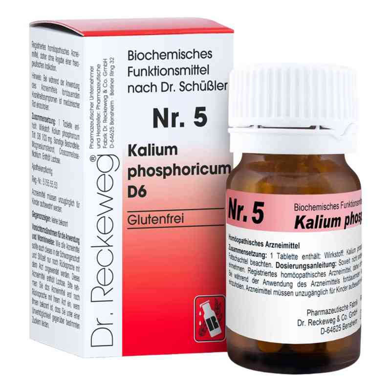 Biochemie 5 Kalium phosphoricum D6 Tabletten 200 stk von Dr.RECKEWEG & Co. GmbH PZN 03886607