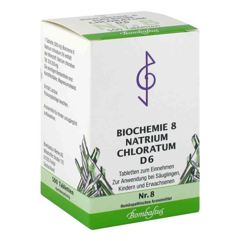 Biochemie 8 Natrium chloratum D6 Tabletten 500 stk von Bombastus-Werke AG PZN 01073739