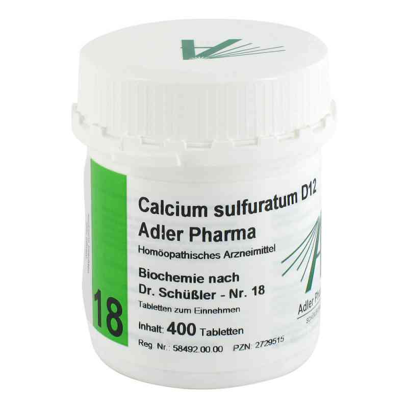 Biochemie Adler 18 Calcium sulf.D12 Adl.p. Tabletten 400 stk von Adler Pharma Produktion und Vert PZN 02729515