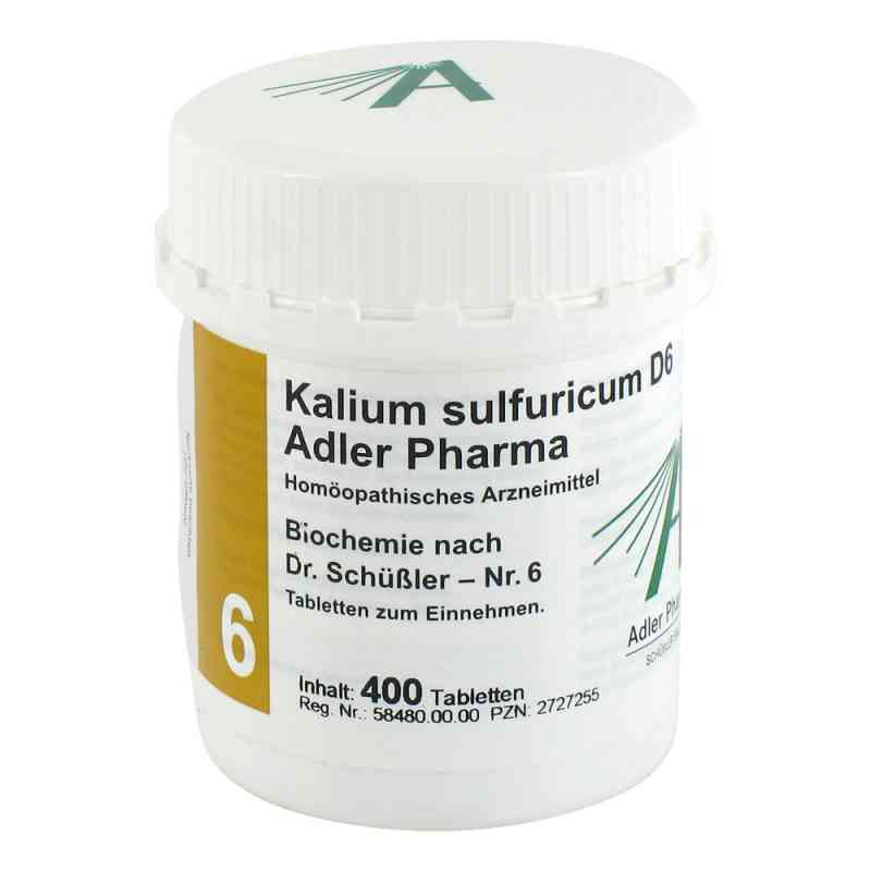 Biochemie Adler 6 Kalium sulf.D6 Adl.ph. Tabletten 400 stk von Adler Pharma Produktion und Vert PZN 02727255