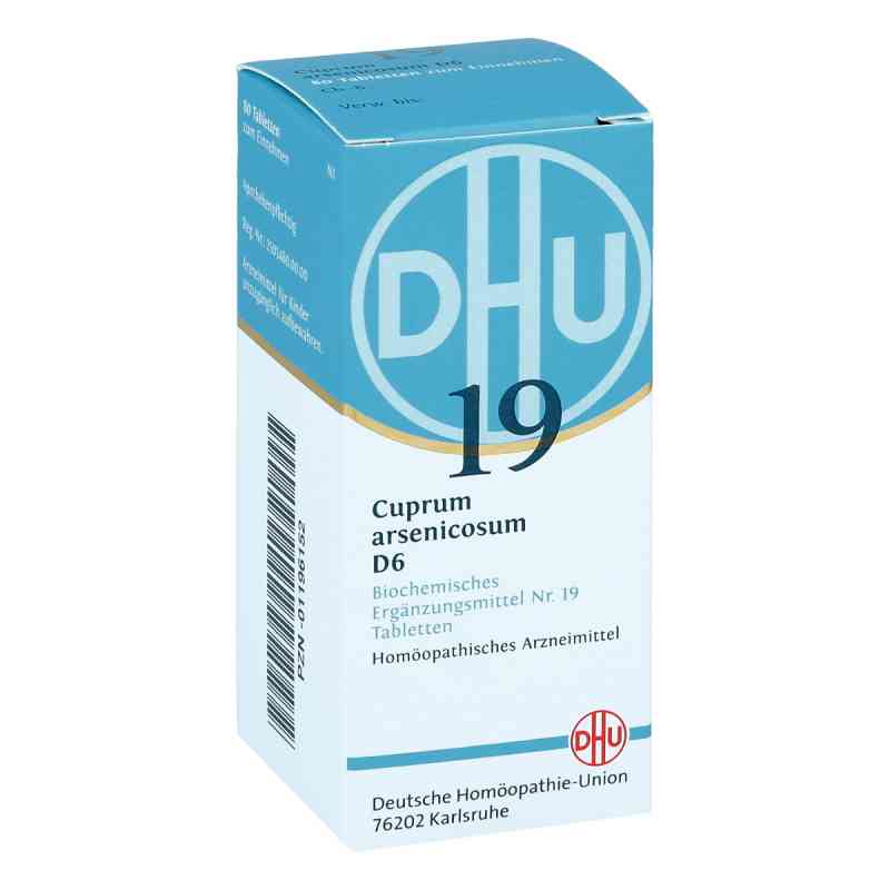Biochemie Dhu 19 Cuprum arsenicosum D6 Tabletten 80 stk von DHU-Arzneimittel GmbH & Co. KG PZN 01196152