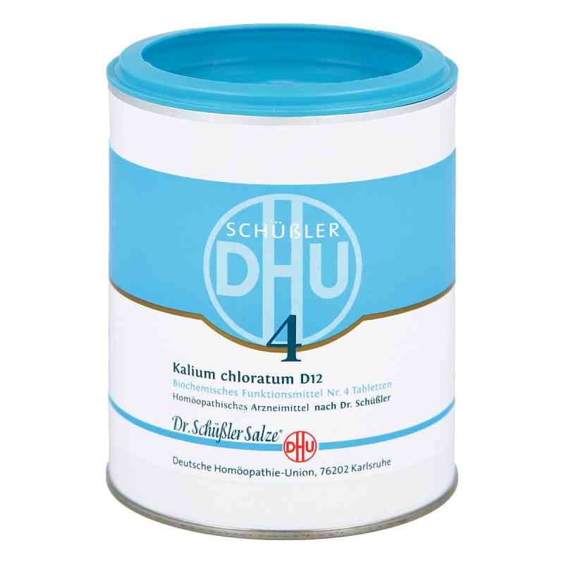Biochemie Dhu 4 Kalium chlorat. D12 Tabletten 1000 stk von DHU-Arzneimittel GmbH & Co. KG PZN 00274111