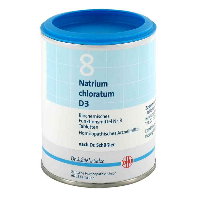 Biochemie Dhu 8 Natrium chlor. D3 Tabletten 1000 stk von DHU-Arzneimittel GmbH & Co. KG PZN 00274430