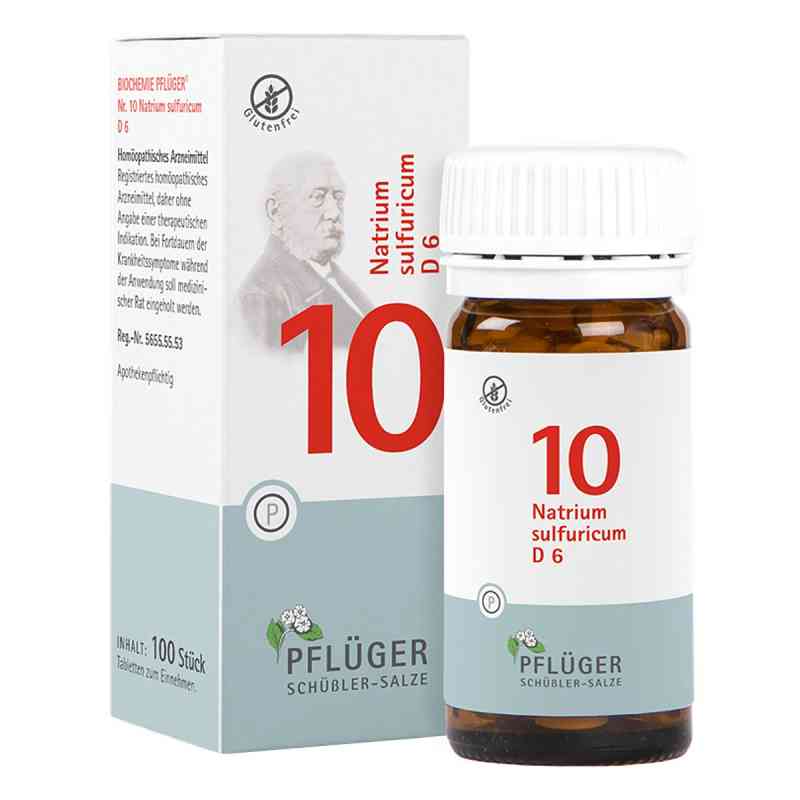 Biochemie Pflüger 10 Natrium Sulfur D6 Tabletten 100 stk von Homöopathisches Laboratorium Alexander Pflüger Gmb PZN 06319671
