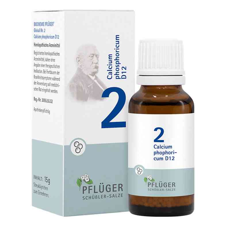 Biochemie Pflüger 2 Calcium Phosphoricum D12 Gl. 15 g von Homöopathisches Laboratorium Alexander Pflüger Gmb PZN 17286868