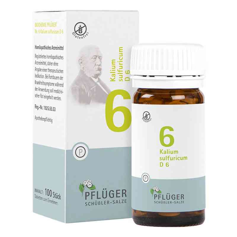 Biochemie Pflüger 6 Kalium Sulfur D6 Tabletten 100 stk von Homöopathisches Laboratorium Alexander Pflüger Gmb PZN 06319286