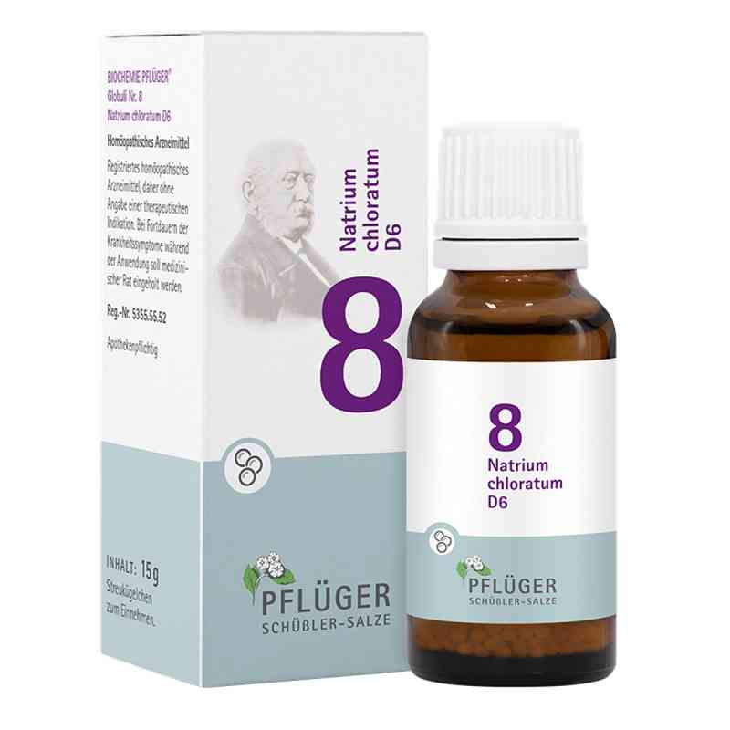 Biochemie Pflüger 8 Natrium Chloratum D6 Globuli 15 g von Homöopathisches Laboratorium Alexander Pflüger Gmb PZN 17278202