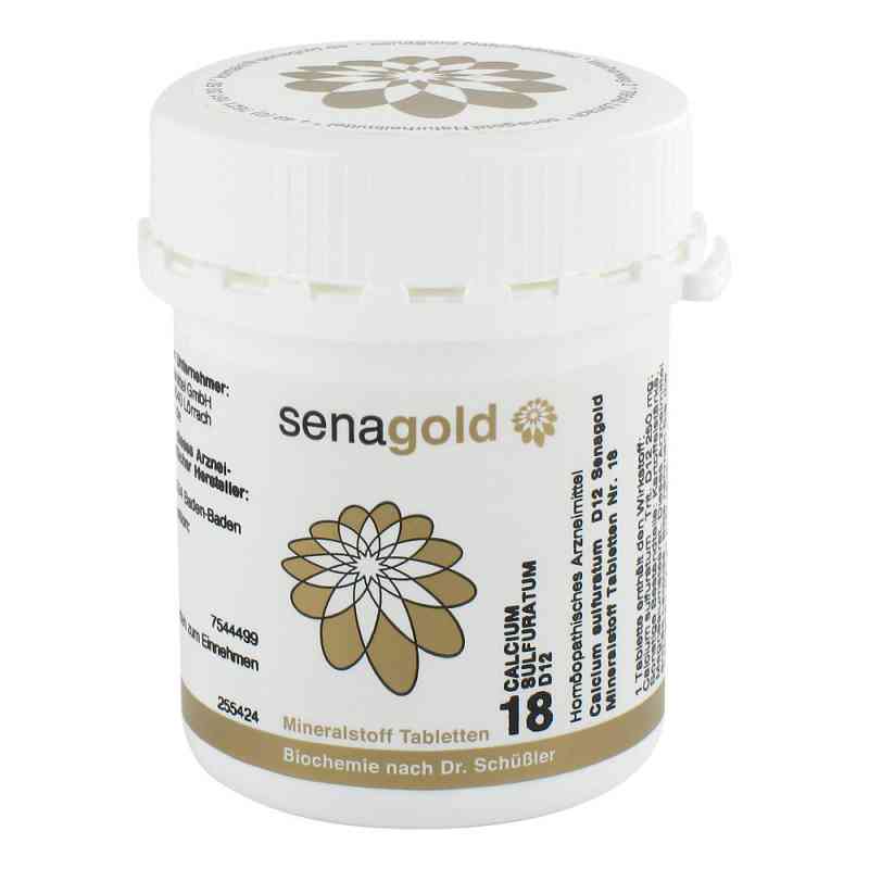 Biochemie Senagold 18 Calcium Sulfur D12 Tabletten 400 stk von Senagold Naturheilmittel GmbH PZN 07544499