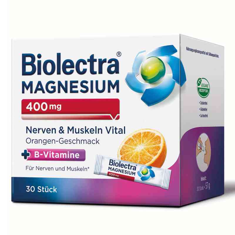 Biolectra Magnesium 400 mg Nerven & Muskeln Vital 30 stk von HERMES Arzneimittel GmbH PZN 17604759