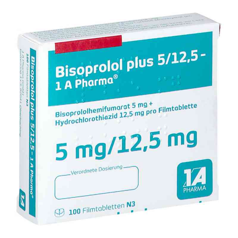 Bisoprolol plus 5/12,5-1A Pharma 100 stk von 1 A Pharma GmbH PZN 01622873