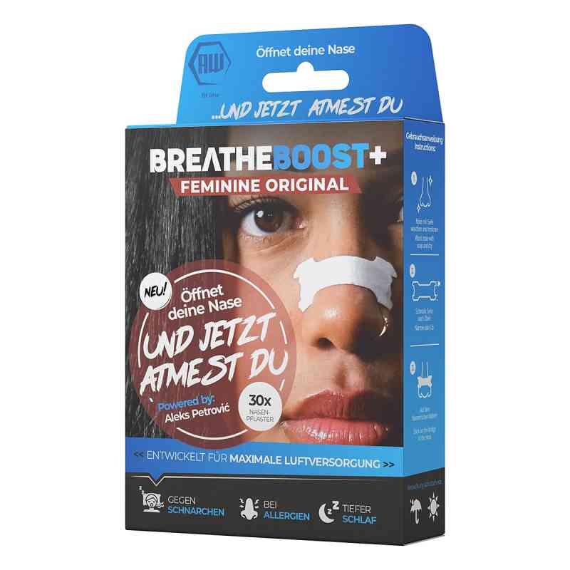 Breatheboost+ Feminine Original Nasenpflaster 30 stk von AW Products GmbH PZN 19480540