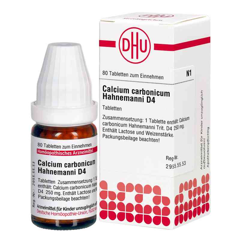 Calcium Carbonicum D 4 Tabletten Hahnemanni 80 stk von DHU-Arzneimittel GmbH & Co. KG PZN 02815545