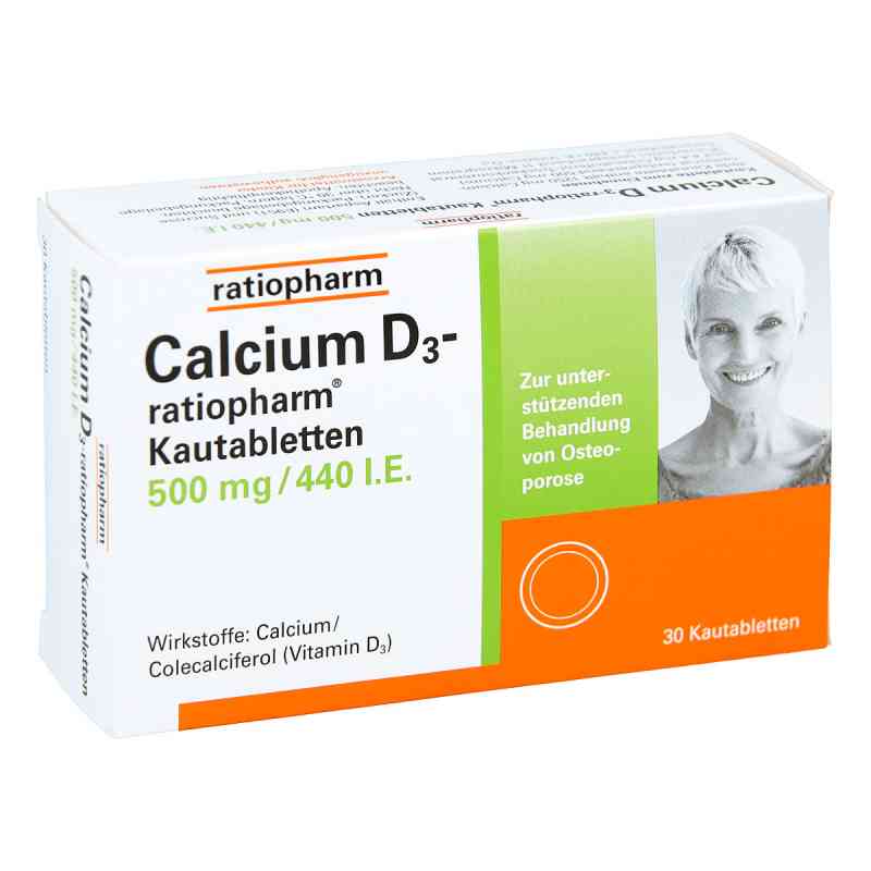 Calcium D3-ratiopharm Kautabletten 30 stk von ratiopharm GmbH PZN 10409960